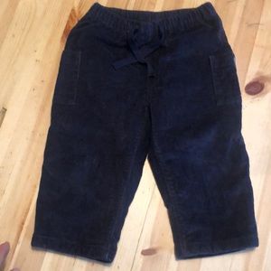 Petit bateau blue corduroy wide leg pants